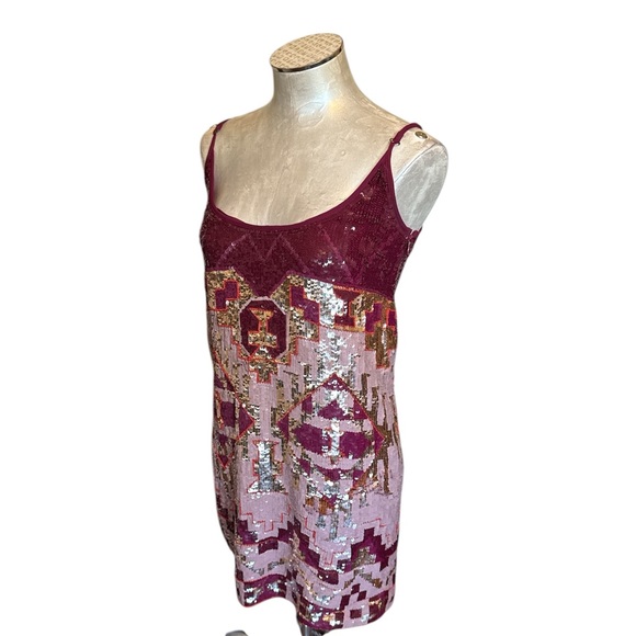 G-lish Women’s All Sequin Tank Dress Silk Size Small - Picture 1 of 15